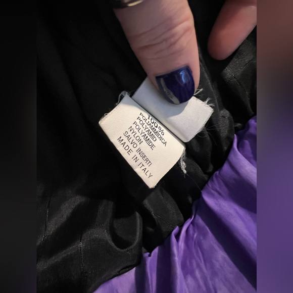 Vintage Dress the Bone Tie Dye Leopard Purple and Orange Quilted Ski Jac… - Picture 8 of 14